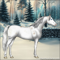 Horse Color:Liver Red Onyx Pearl Mushroom Sabino Splash Tobiano 