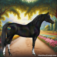 Horse Color:White Spotted Midnight Black 