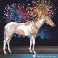 Horse Color:Chestnut Ice Tobiano 