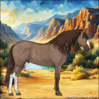 Horse Color:Liver Red Dun Brindle