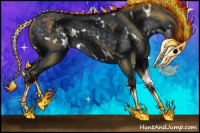 Horse Color:White Spotted Silver Black Chinchilla 