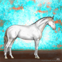 Horse Color:Liver Red Dun Tobiano Frame 