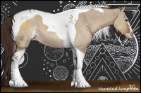 Horse Color:Liver Red Dun Sabino Tobiano 