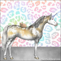 Horse Color:White Spotted Silver Smoky Blue Onyx Chinchilla Sabino Splash 