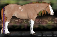 Horse Color:Painted Red Roan Splash 