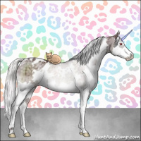 Horse Color:White Spotted Chocolate Silver Grullo Chinchilla Splash Brindle 
