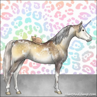 Horse Color:White Spotted Chocolate Silver Smoky Blue Onyx Chinchilla 