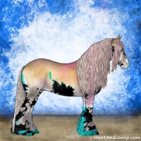 Horse Color:Chocolate Palomino Onyx Splash 