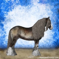 Horse Color:Liver Red Onyx Ice Mushroom Rabicano 