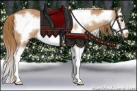 Horse Color:Chestnut Splash Frame Varnish 