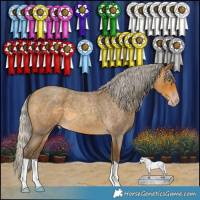 Horse Color:Gray Silver Sable Cream Champagne Roan 