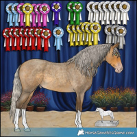 Horse Color:Gray Silver Sable Cream Champagne Roan 