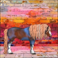 Horse Color:Painted White Spotted Silver Brown 