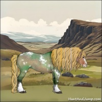 Horse Color:Painted White Spotted Silver Brown Roan Dun Splash 