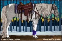 Horse Color:Silver Black Tobiano 