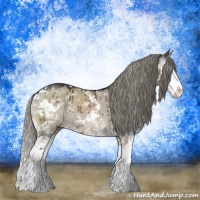 Horse Color:Liver Red Dun Mushroom Sabino Splash Rabicano Brindle