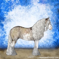 Horse Color:Liver Red Dun Mushroom Sabino Brindle