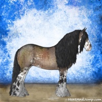Horse Color:Brown Dun Mushroom Sabino Brindle 