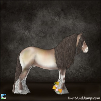 Horse Color:Blue Onyx Pearl Mushroom 