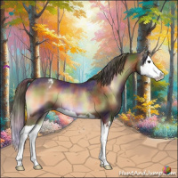 Horse Color:Nacre Liver Red Onyx Splash Varnish Rabicano 