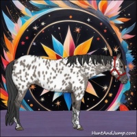 Horse Color:Grullo Tobiano Near Leopard 