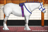 Horse Color:Gray Silver Black Pearl Tobiano