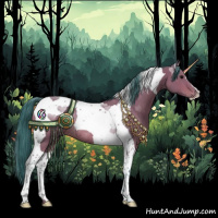 Horse Color:Watercolor Bay Tobiano Rabicano 