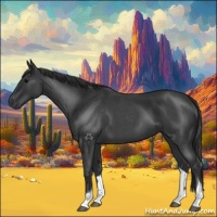 Horse Color:Blue Roan Tobiano 