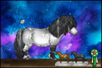 Horse Color:White Spotted Brown Chinchilla 