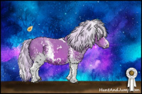 Horse Color:Watercolor White Spotted Silver Bay 