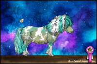 Horse Color:Watercolor White Spotted Brown 