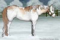Horse Color:White Spotted Liver Red Onyx Pearl 