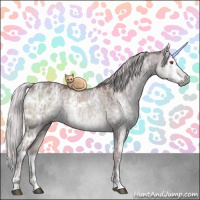Horse Color:White Spotted Chocolate Silver Grullo Chinchilla Ice Brindle 