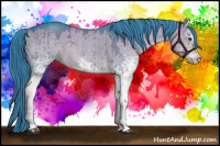 Horse Color:Watercolor White Spotted Liver Red Dun Rabicano Brindle