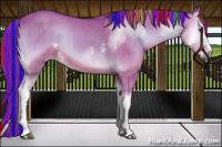 Horse Color:Painted Watercolor White Spotted Liver Red Dun Onyx Sabino Brindle