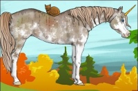 Horse Color:Liver Red Dun Sabino Splash Brindle