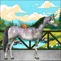 Horse Color:Plaid  White Spotted Brown Ice Onyx Rabicano 