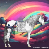 Horse Color:White Spotted Blue Ice Roan