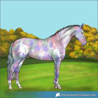 Horse Color:Nacre Watercolor White Spotted Liver Red Dun Pearl 