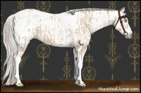 Horse Color:Chocolate Palomino Pearl Tobiano Frame Blanket  and Gray Chocolate Palomino Pearl Tobiano Frame Blanket 