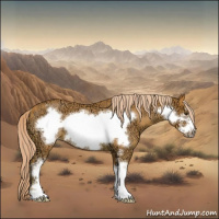 Horse Color:Watercolor Red Ice Roan Sabino Frame Rabicano 