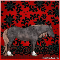 Horse Color:Watercolor Chestnut Ice Rabicano 