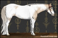 Horse Color:Chocolate Palomino Pearl Tobiano Frame  and Chocolate Palomino Pearl Tobiano Frame 