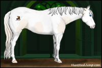 Horse Color:Perlino Dun Splash Tobiano