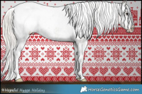 Horse Color:White Spotted Silver Black Snowcap 