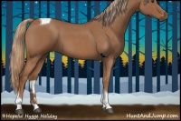 Horse Color:Red Roan Tobiano 