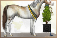 Horse Color:White Spotted Liver Red Onyx Pearl 