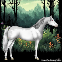 Horse Color:Silver Classic Champagne Chinchilla Splash Frame