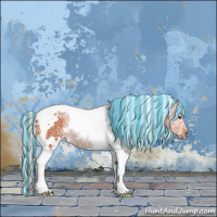 Horse Color:Painted White Spotted Silver Brown Ice Tobiano 