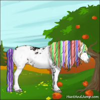 Horse Color:Painted Brown Ice Sabino Rabicano 